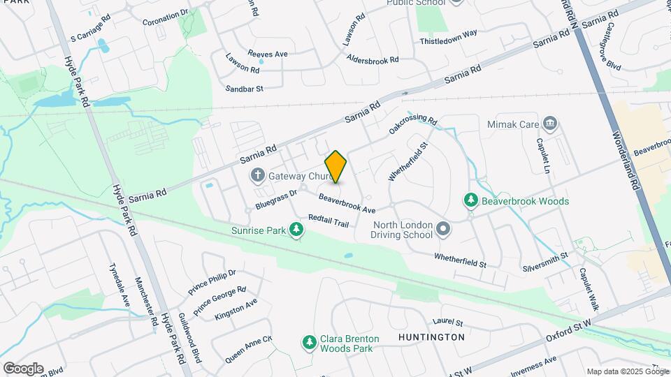 893 Bitterbush Crescent Map and Location Details