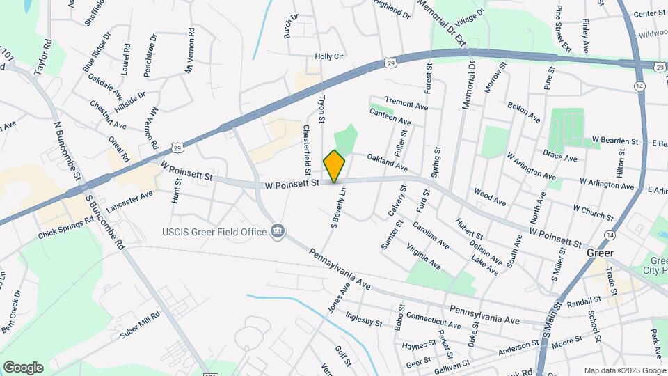 1005 W Poinsett St Map and Location Details