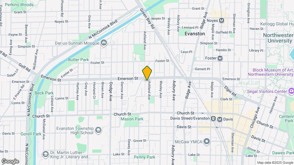 1838 Ashland Ave Map and Location Details