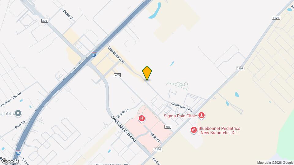 307 Creekside Curve Map and Location Details