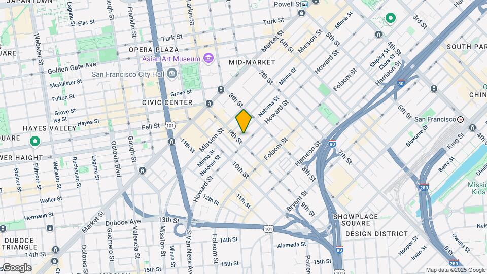 1288 Howard St Mapa y Detalles de la Ubicación