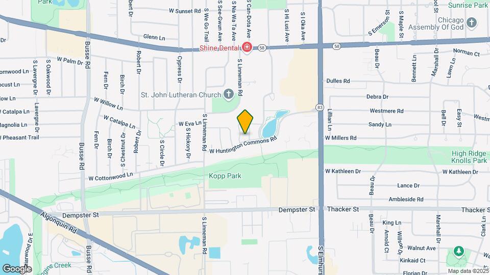 710 W Huntington Commons Rd Map and Location Details