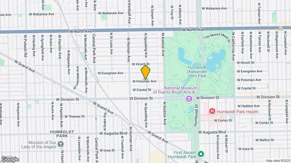 3303 W Potomac Ave Map and Location Details