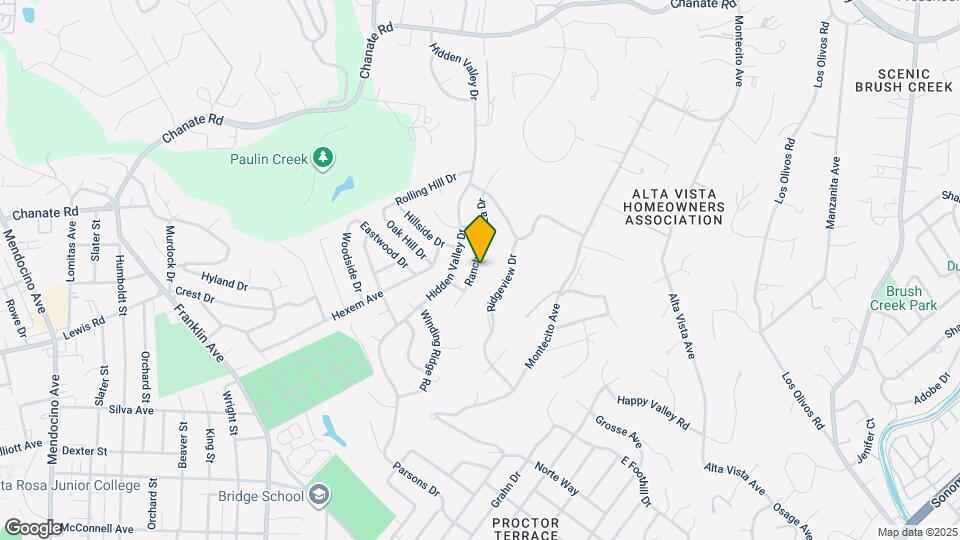 2414 Rancho Cabeza Dr Map and Location Details