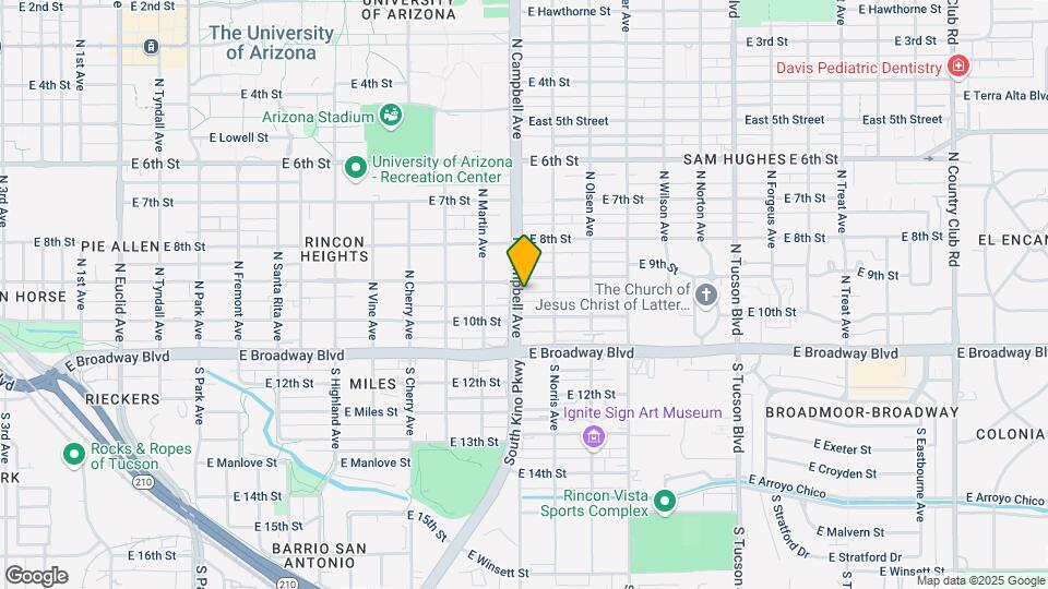 128 N Campbell Ave Map and Location Details
