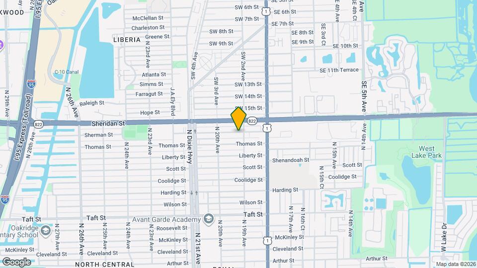 1912 Sherman St Map and Location Details