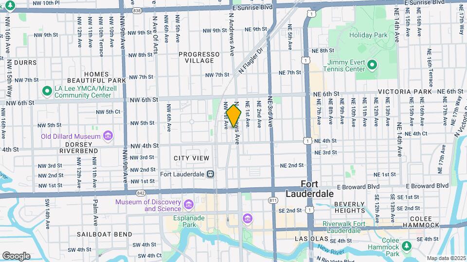 425 N Andrews Ave Map and Location Details