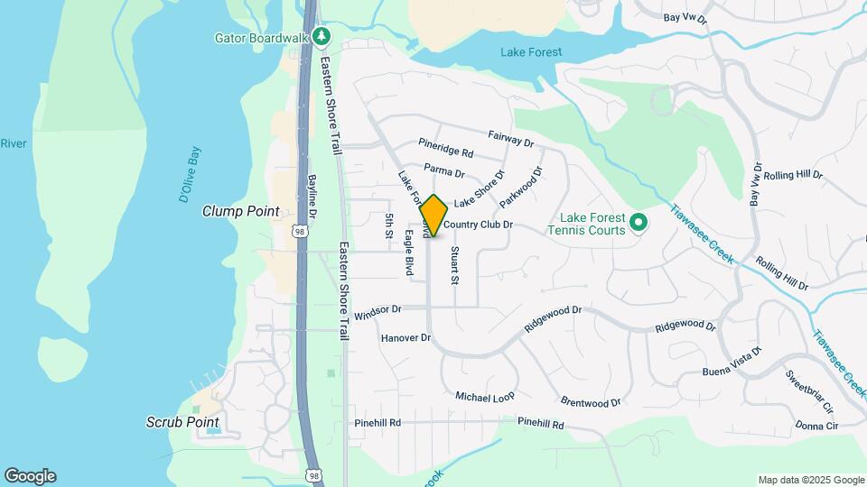 122 Lake Forest Blvd Map and Location Details