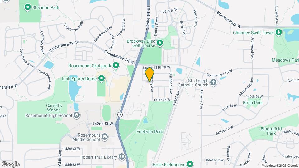 13885 Bunratty Ave Map and Location Details