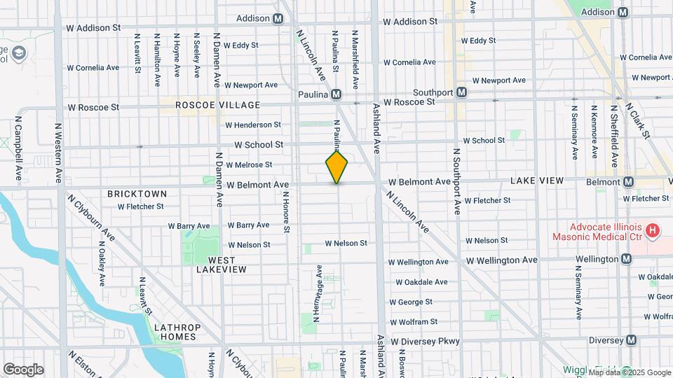 1701 W Belmont Ave Map and Location Details