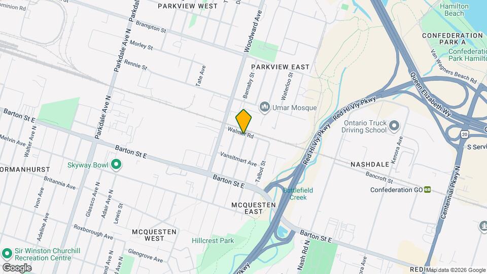 542 Walmer Rd Map and Location Details
