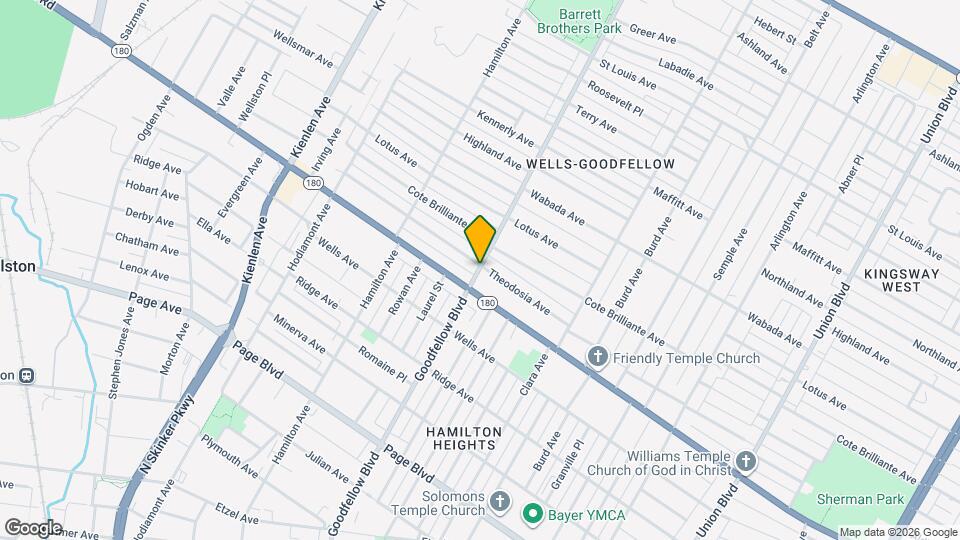 5760 Theodosia Ave Mapa y Detalles de la Ubicación