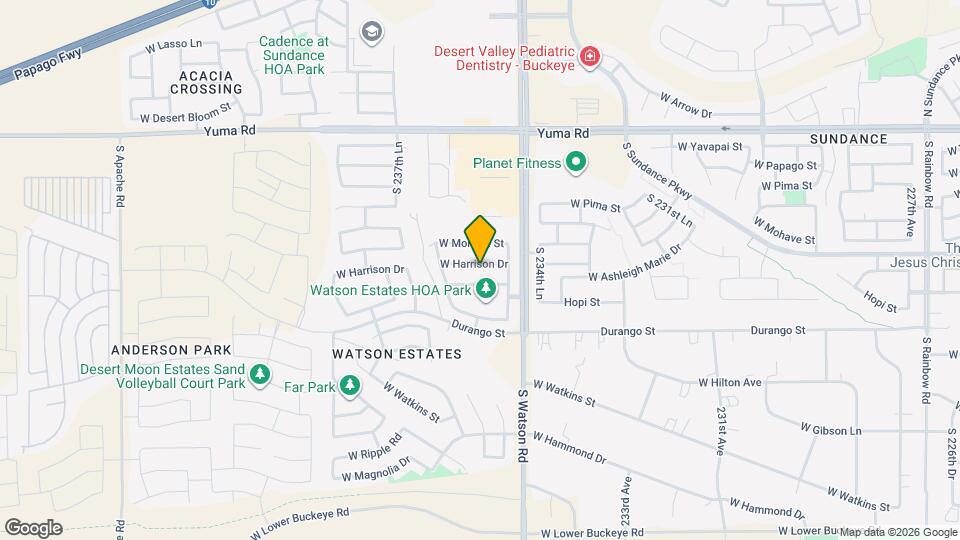 23587 W Harrison Dr Mapa y Detalles de la Ubicación