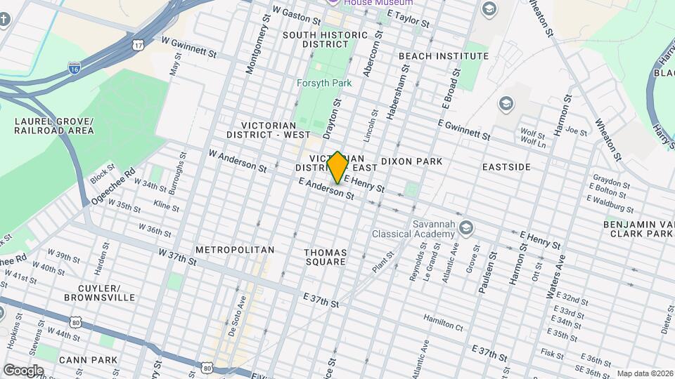 210 E Anderson St Map and Location Details