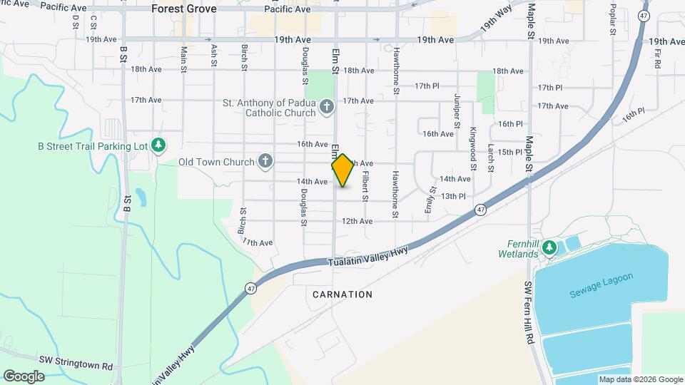 1307 Elm St Map and Location Details