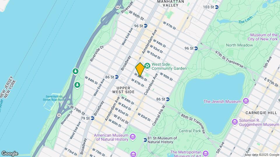154 W 88th St Map and Location Details