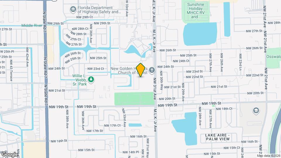 2230 NW 32nd Terrace Map and Location Details