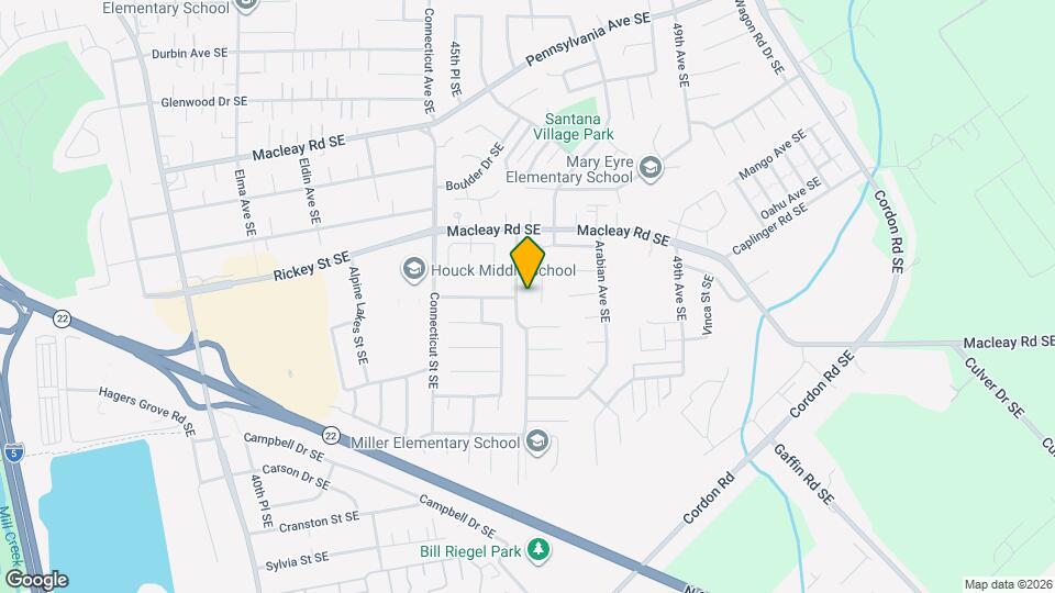 1224 46th Pl SE Mapa y Detalles de la Ubicación