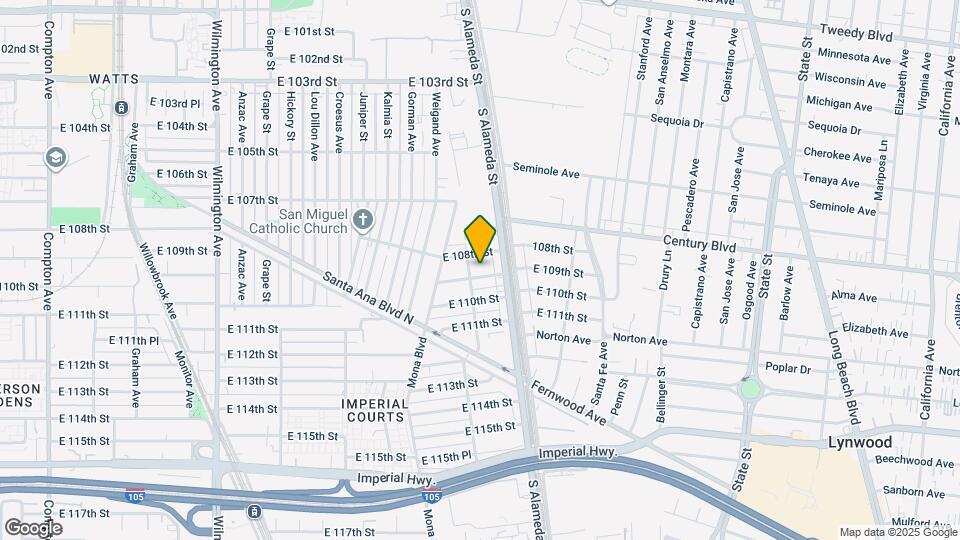 2509 E 109th St Map and Location Details