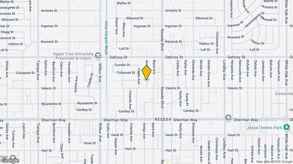 7421 Amigo Ave Map and Location Details