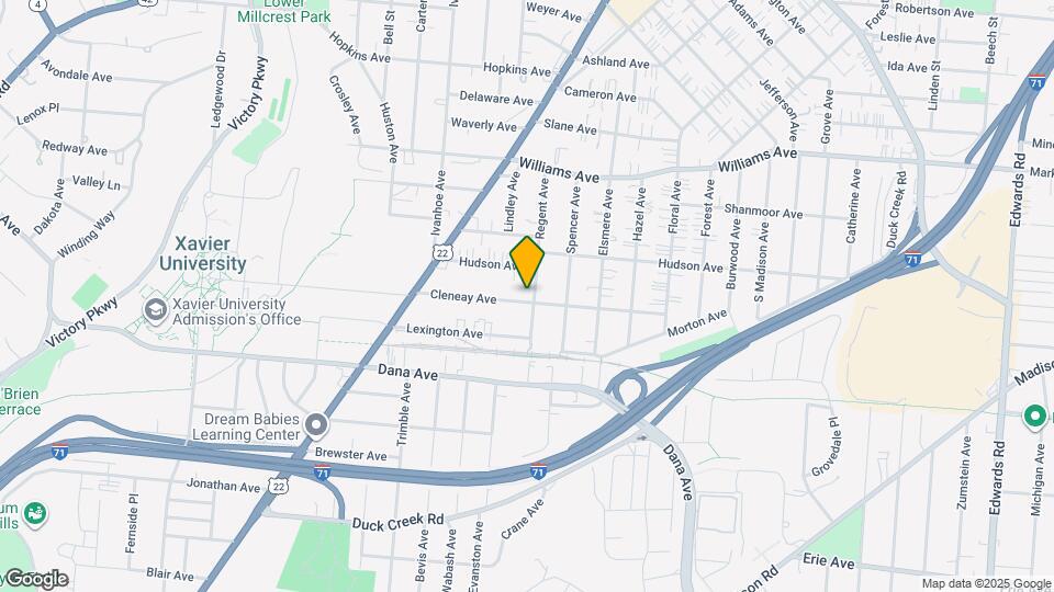 3805 Regent Ave Map and Location Details