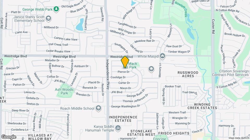 9816 Pierce Dr Map and Location Details