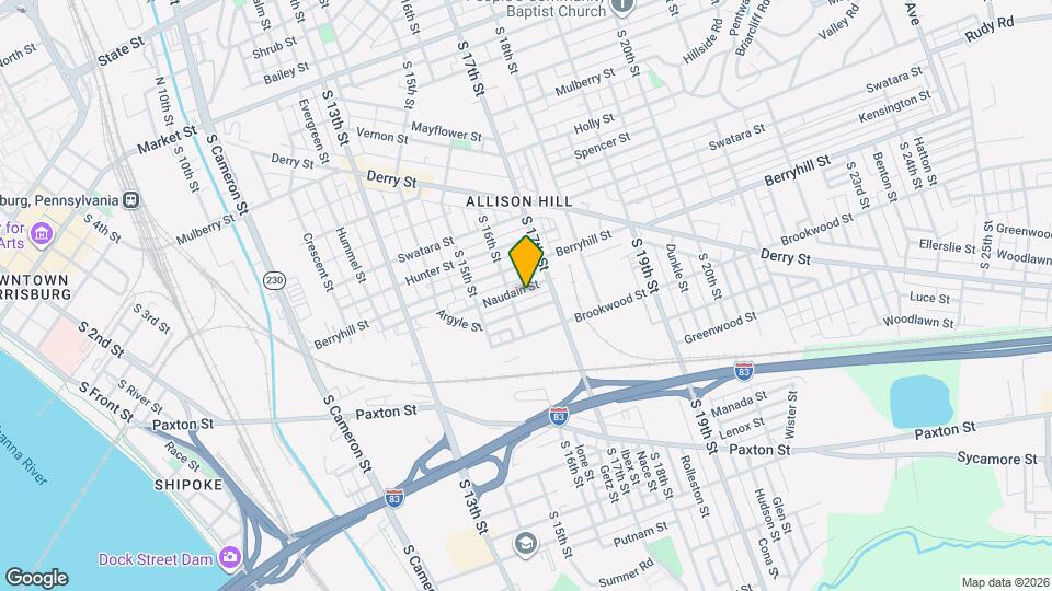 1615 Naudain St, Unit 1506 Map and Location Details