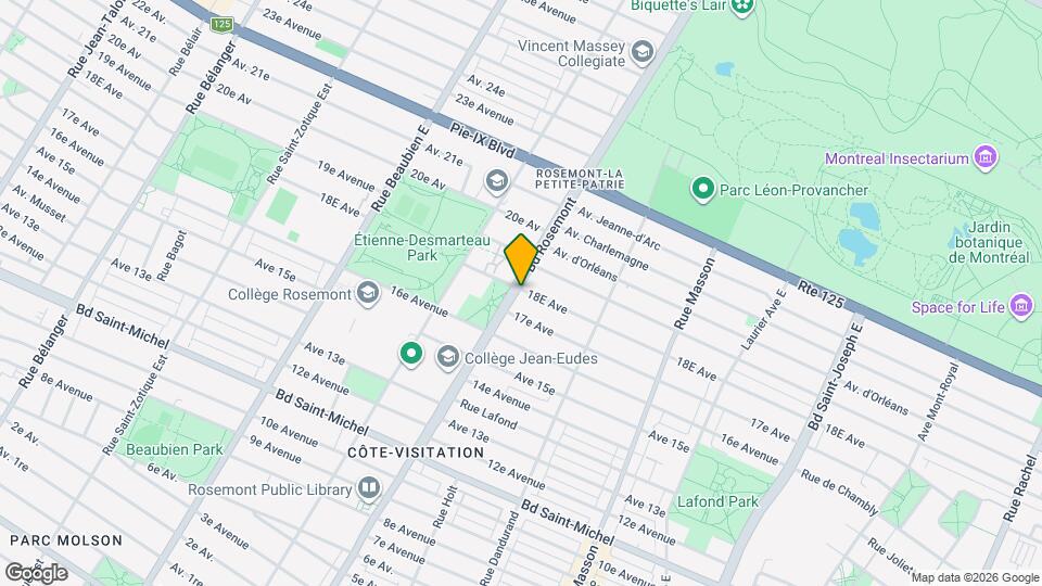 3780 Rosemont Boul Map and Location Details