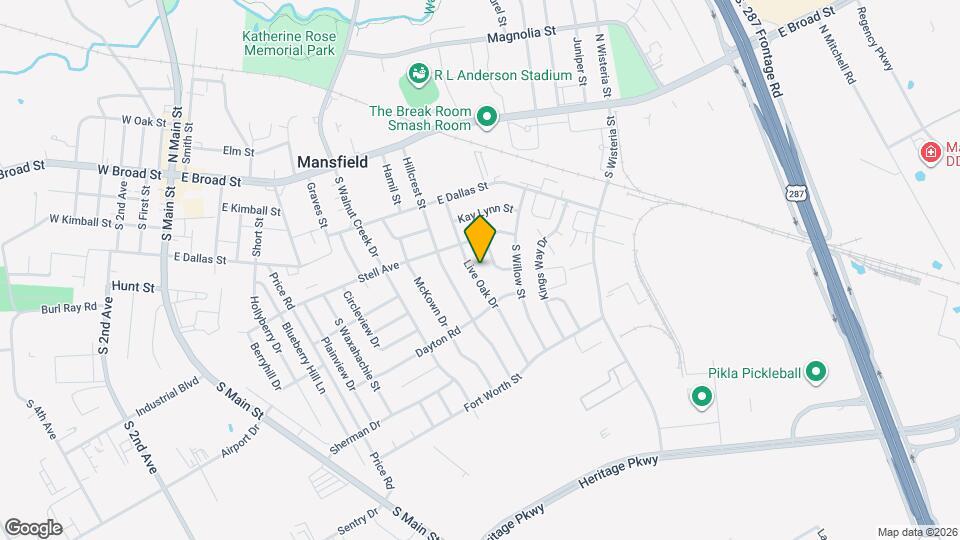 409 Live Oak Dr Map and Location Details