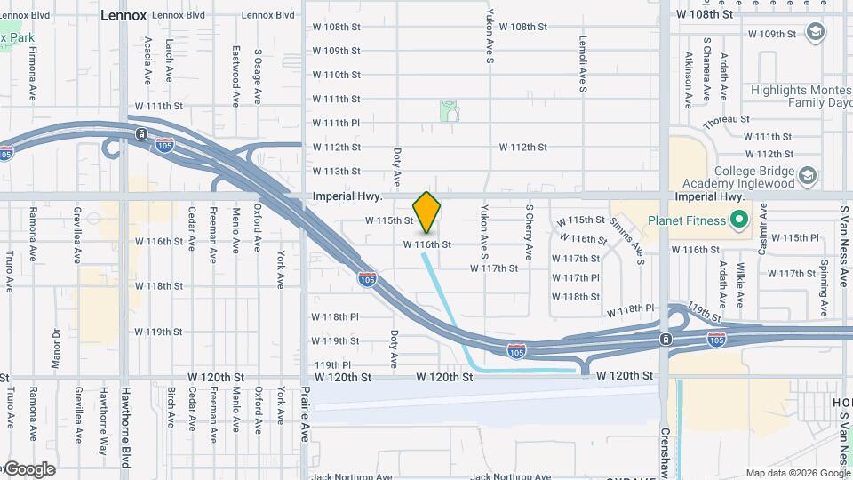 3717 W 116th St Mapa y Detalles de la Ubicación