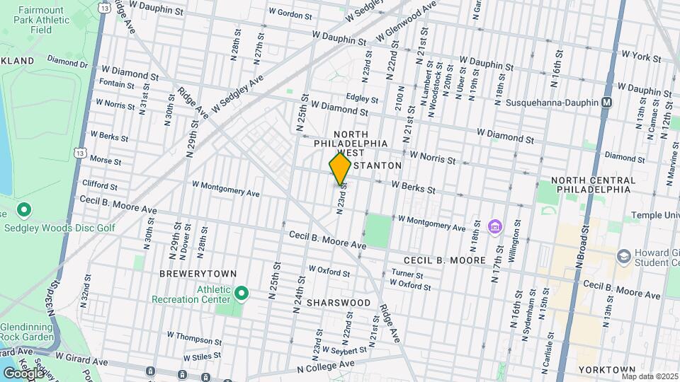1832 N 23rd St Map and Location Details