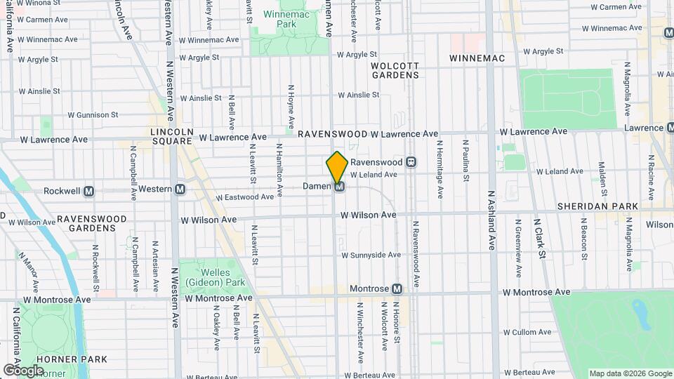 4639 N Damen Ave Map and Location Details