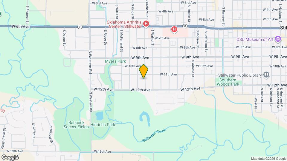 1108 S Orchard St Map and Location Details