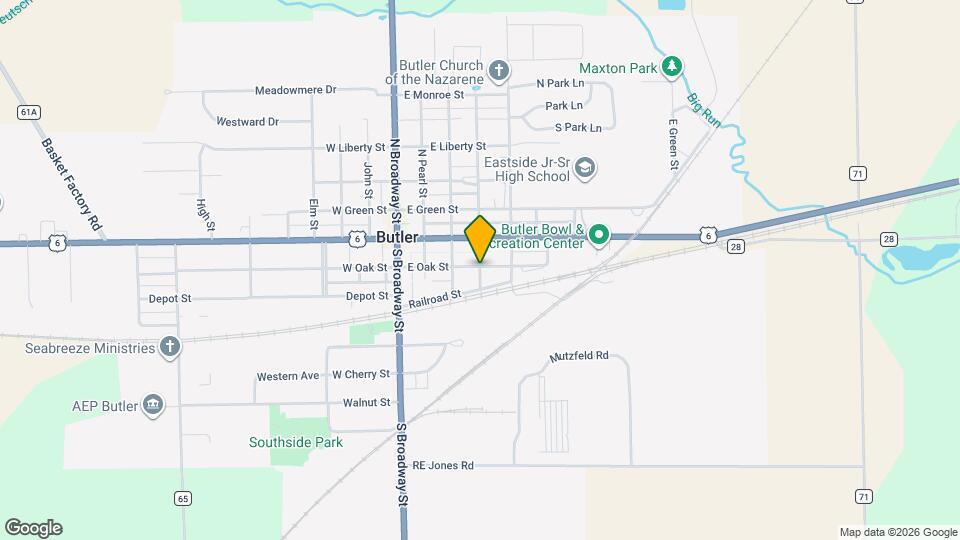 207 S Ash St Map and Location Details