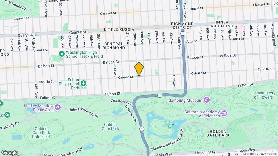 1845 Cabrillo St Mapa y Detalles de la Ubicación