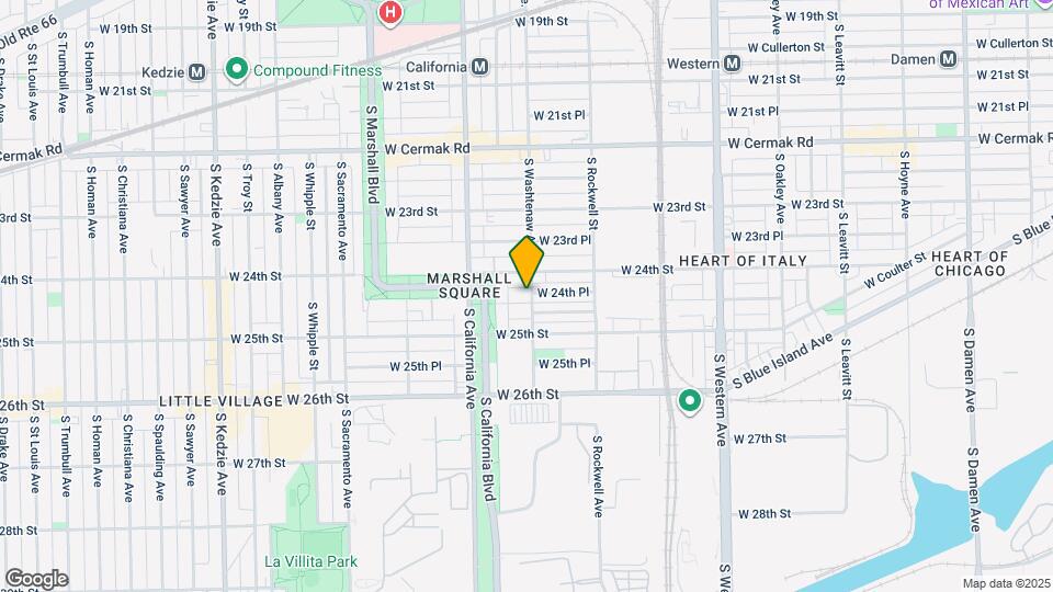2702 W 24th Pl Map and Location Details