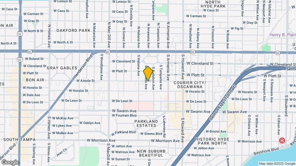 2706 W Azeele St Map and Location Details