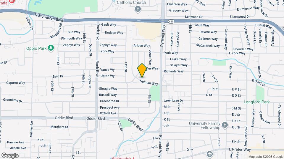 986 Holman Way Map and Location Details