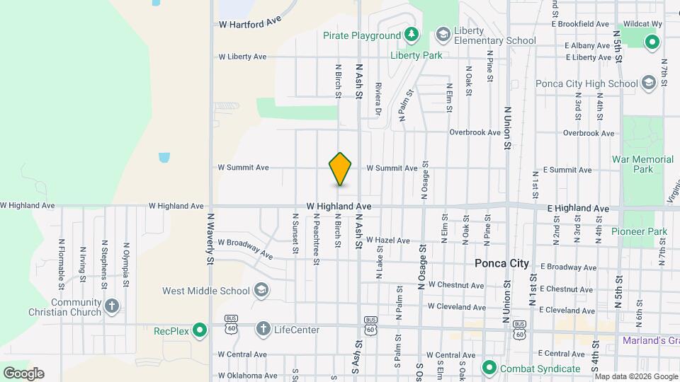 715 N Birch St Map and Location Details