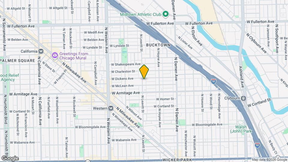 2043 N Leavitt St Map and Location Details