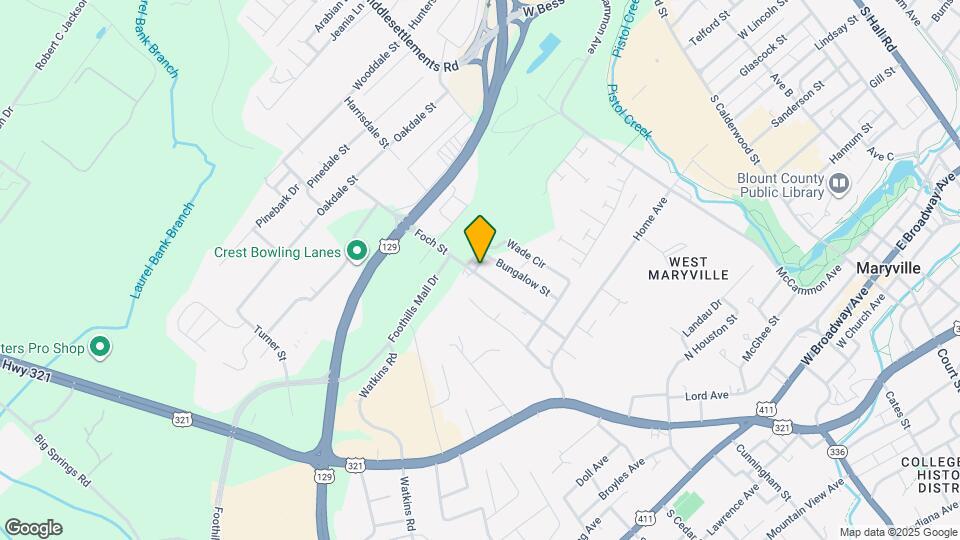 920 Foch St Map and Location Details