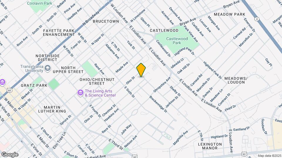 655 Chestnut St Map and Location Details