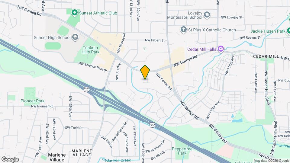 12947 NW Clement Ln Map and Location Details