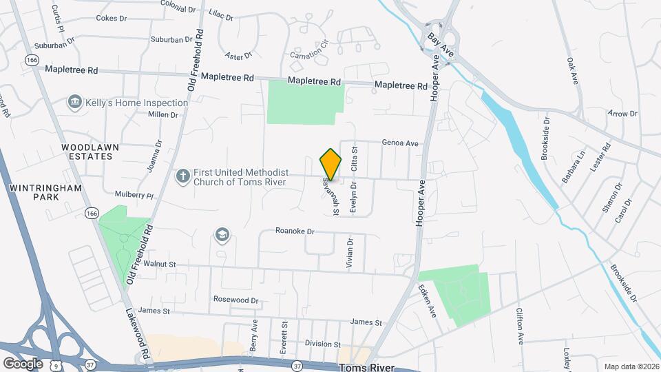 1057 Savannah St Map and Location Details