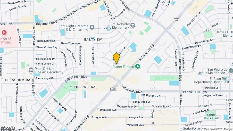 12816 Tierra Pueblo Dr Map and Location Details