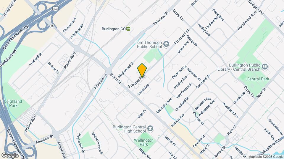 2050 Prospect St Map and Location Details