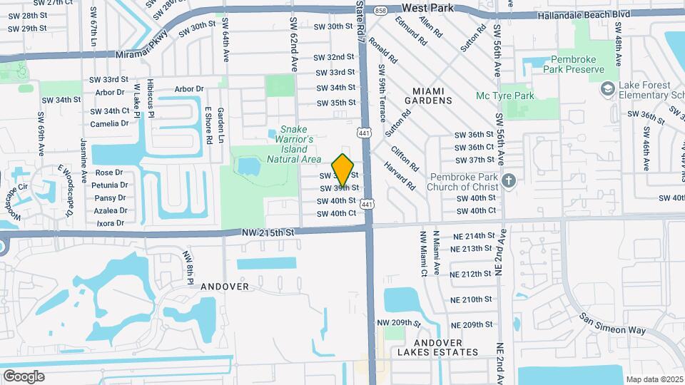 6034 SW 39th St Map and Location Details
