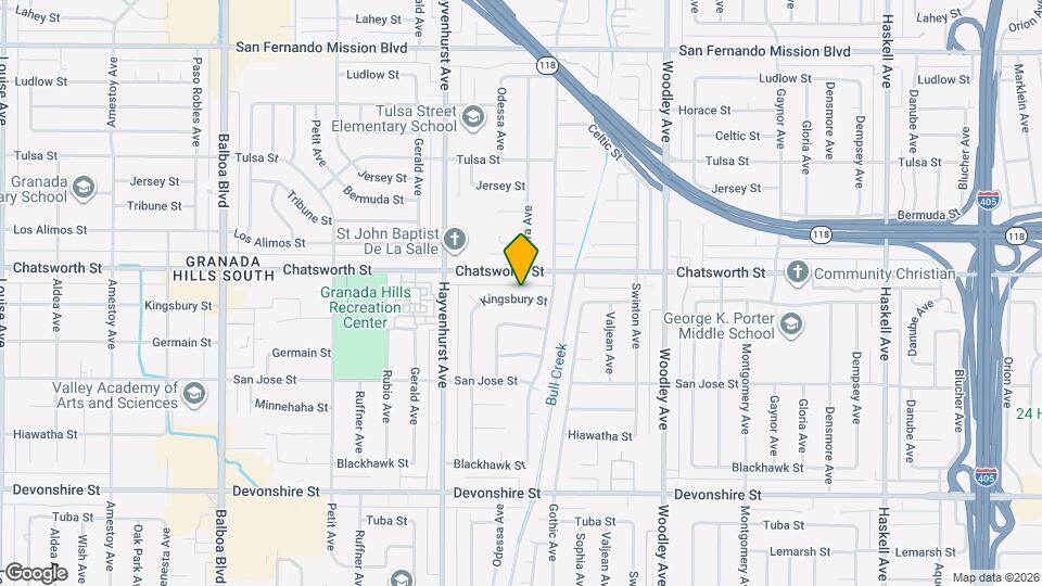 16439 Kingsbury St Map and Location Details