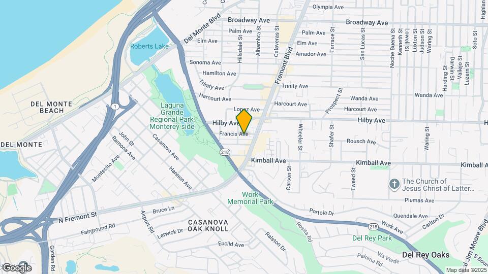 640 Francis Ave Map and Location Details