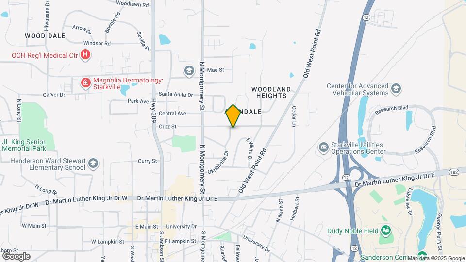 416 Oktibbeha Dr Map and Location Details